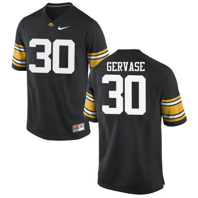Men Iowa Hawkeyes #30 Jake Gervase College Football Jerseys-Black - Click Image to Close